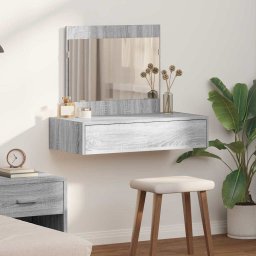 Masa de Machiaj cu sertar Gri 83 x 40 x 70 cm Lemn compozit GartenMobel Dekor