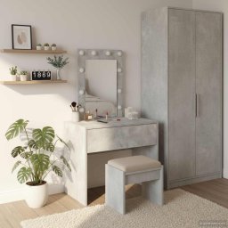 Masa de Machiaj cu sertar Gri 60 x 40 x 70 cm Lemn compozit GartenMobel Dekor