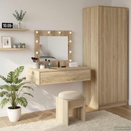 Masa de Machiaj cu sertar Maro 83 x 40 x 70 cm Lemn compozit GartenMobel Dekor