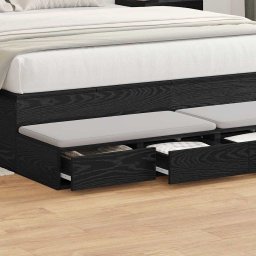 Sertare pentru pat cu sertar Stejar Negru 140 x 36,5 x 16,5 cm GartenMobel Dekor