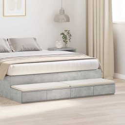 Sertare pentru pat cu sertar Gri din beton 140 x 36,5 x 16,5 cm GartenMobel Dekor