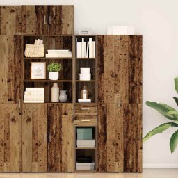 Bufet cu sertar Lemn vechi 30 x 42.5 x 185 cm Lemn compozit GartenMobel Dekor
