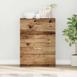 Bufet cu sertar Lemn vechi 60 x 39 x 80 cm Lemn compozit GartenMobel Dekor