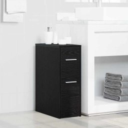 Set de mobilier pentru baie Stejar Negru 22 x 44 x 61.5 cm GartenMobel Dekor