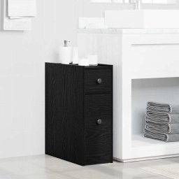 Set de mobilier pentru baie Stejar Negru 80 x 18 x 60 cm GartenMobel Dekor