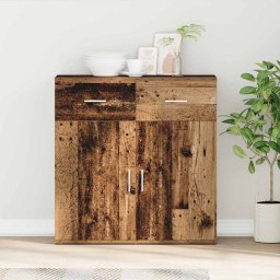 Bufet cu sertar Lemn vechi 78 x 38 x 80 cm Lemn compozit GartenMobel Dekor