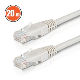Cablu internet UTP RJ45 CAT6 CCA 20m gri MNC 20348