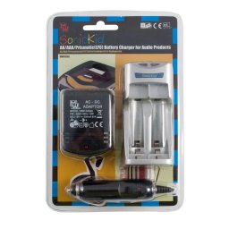 Incarcator acumulatori NiCd NiMH AA AAA Prismatic LF6 cu LED Delta-V control 230VAC +adaptor 12VDC pentru bricheta auto MW9988