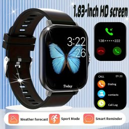 Ceas Smartwatch pentru barbati si femei, PMFW307867-NEGRU