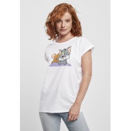Doamnelor Tom & Jerry Pose Tee White