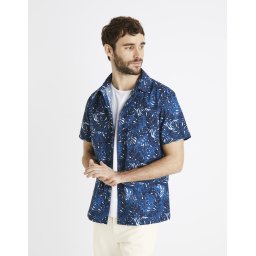 Tricouri cu maneca scurta pentru barbati Celio - albastru inchis