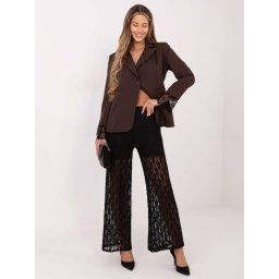 Pantaloni negri cu model