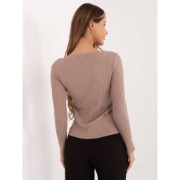 Bluză cu mânecă lungă, culoare uni