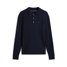 TOMMY HILFIGER Pulover albastru închis