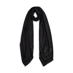 TOMMY HILFIGER Fular gri închis / negru