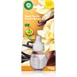 Air Wick Essential Oils Sweet Vanilla & Shea Butter rezervă pentru difuzorul electric 19 ml
