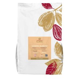 Ciocolata Alba cu Caramel, 43%, Vanini Aurum, 1,5 Kg Icam