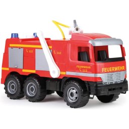 LENA GIGA TRUCKS fire brigade Actros with stickers, toy vehicle (red)