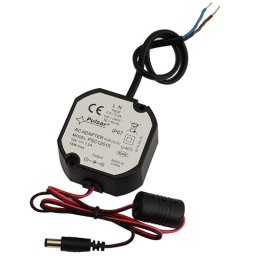 Sursă de alimentare 12V 1.5A IP67 tip desktop, carcasă pentru doze, Pulsar PSC12015