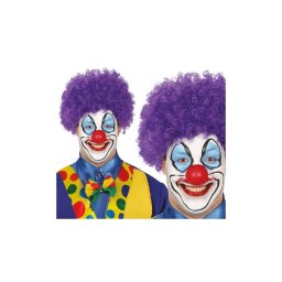 Peruca afro clown violet