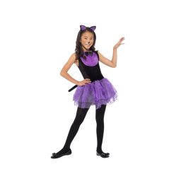 Costum carnaval copii pisica negru cu mov 7-9 ani