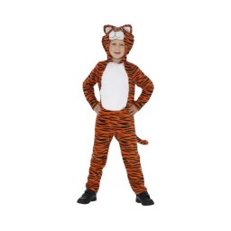 Costum carnaval copii tigru portocaliu cu negru 3-4 ani