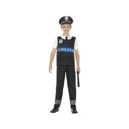 Costum carnaval copii politist negru cu alb 4-6 ani