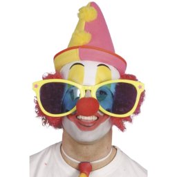 Ochelari petrecere clown uriasi