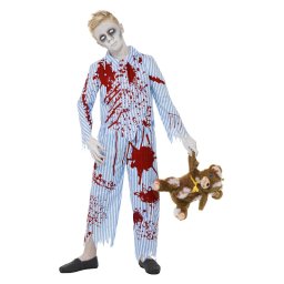 Costum Halloween copii zombie pijama 7-9 ani