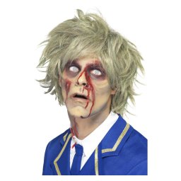 Peruca Halloween zombie gri