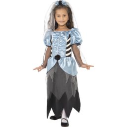 Costum Halloween copii printesa horror bleu 7-9 ani