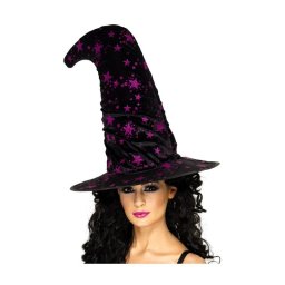 Palarie Halloween vrajitoare cu stelute