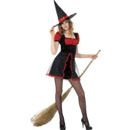 Costum Halloween adolescenti vrajitoare 12-15 ani