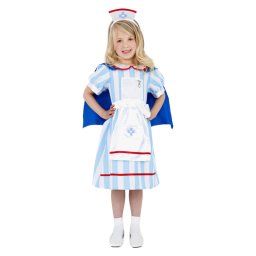 Costum carnaval copii asistenta medicala vintage 7-9 ani