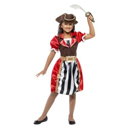 Costum carnaval copii capitan pirat fete 4-6 ani