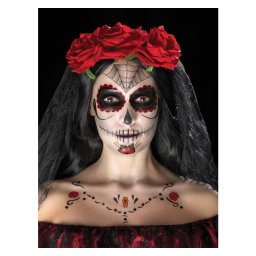 Kit machiaj Halloween Day of the Dead trandafiri