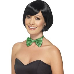 Papion petrecere cu paiete verde