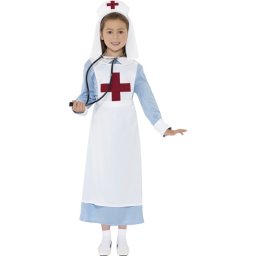 Costum carnaval copii asistenta bleu 10-12 ani