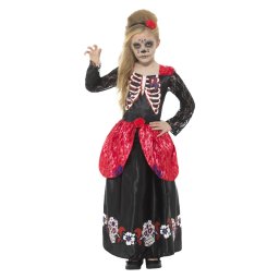 Costum Halloween copii Day of the Dead de lux 7-9 ani