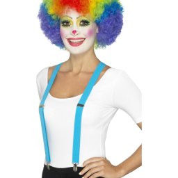 Bretele clown albastre