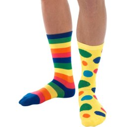 Sosete petrecere clown multicolore