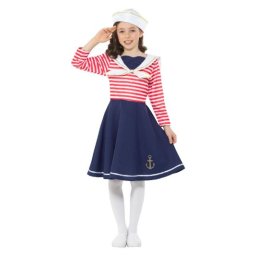 Costum carnaval copii marinar fata 4-6 ani