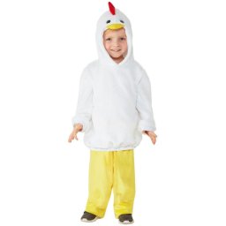 Costum carnaval copii pui alb 3-4 ani