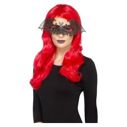 Masca Halloween liliac filigran