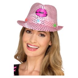 Palarie petrecere cu paiete si lumini