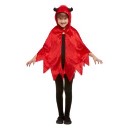Pelerina Halloween copii diavol rosu unisex 4-10 ani