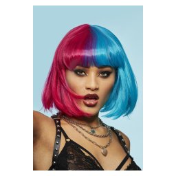 Peruca profesionala de papusa glam Manic Panic® Blue Valentine™