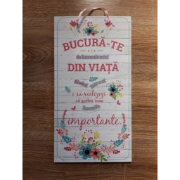 Tablou mesaj motivational BUCURA-TE