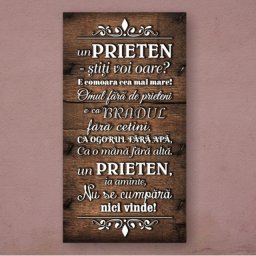 Tablou mesaj motivational UN PRIETEN