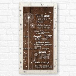 Tablou mesaj motivational VIATA E O SANSA